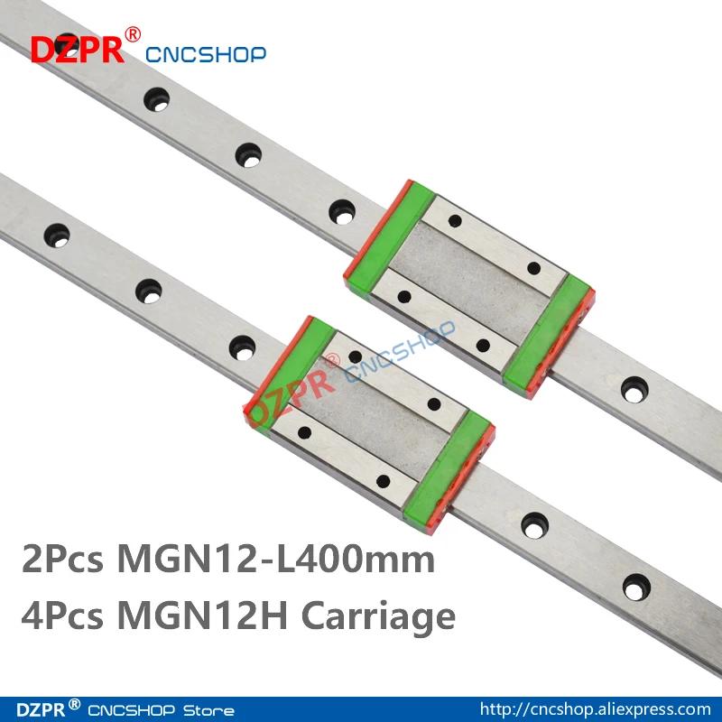 MGN12 400mm 2Pcs 15.75 in    4Pcs MGN12H 3D   ĳ  CNC  CNC ǰ